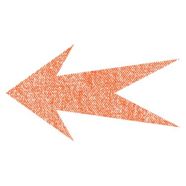 Ok sol kumaş dokulu simgesi