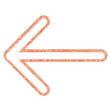 Ok sol kumaş dokulu simgesi