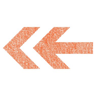 Ok sol kumaş dokulu simgesi