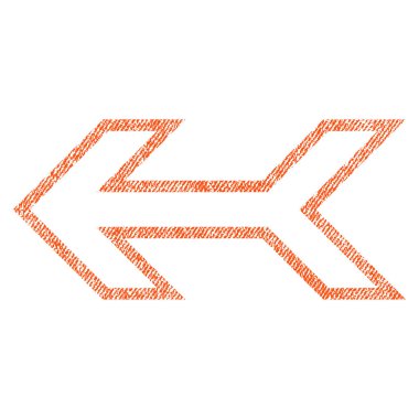 Ok sol kumaş dokulu simgesi