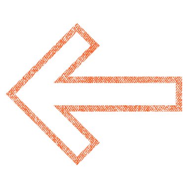 Ok sol kumaş dokulu simgesi