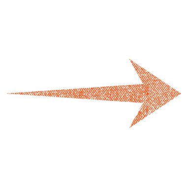 Ok sağ kumaş dokulu simgesi