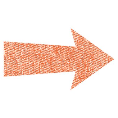 Ok sağ kumaş dokulu simgesi