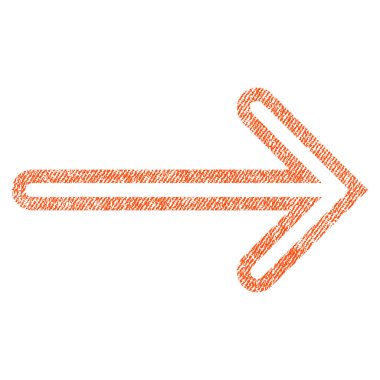 Ok sağ kumaş dokulu simgesi