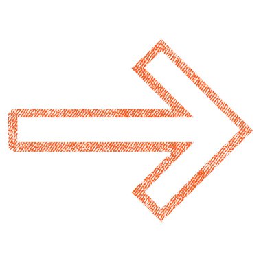 Ok sağ kumaş dokulu simgesi