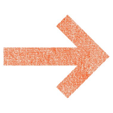 Ok sağ kumaş dokulu simgesi