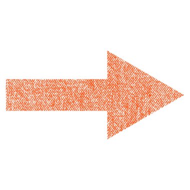 Ok sağ kumaş dokulu simgesi