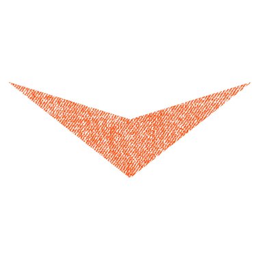 Kumaş dokulu simgesi aşağı ok ucu