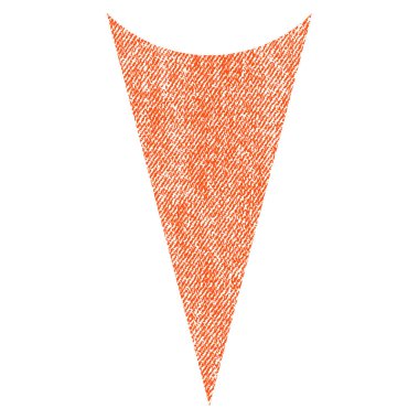 Kumaş dokulu simgesi aşağı ok ucu