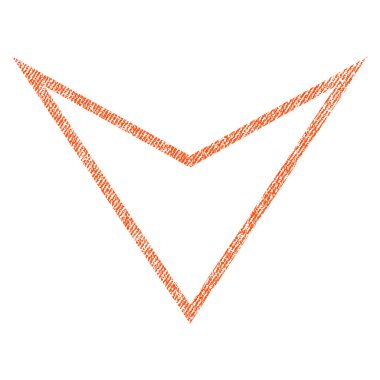 Kumaş dokulu simgesi aşağı ok ucu