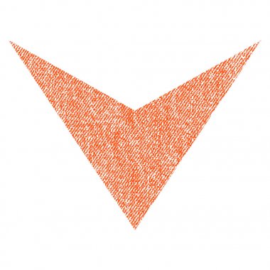 Kumaş dokulu simgesi aşağı ok ucu