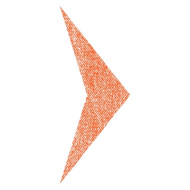 Ok ucu sağ kumaş dokulu simgesi