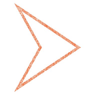 Ok ucu sağ kumaş dokulu simgesi