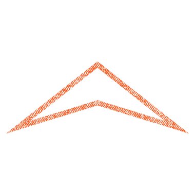 Kumaş dokulu simgesi yukarı ok ucu