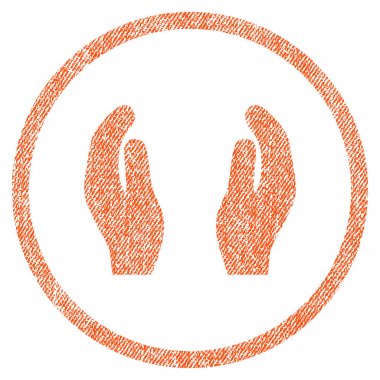 Bakım el kumaş dokulu simgesi