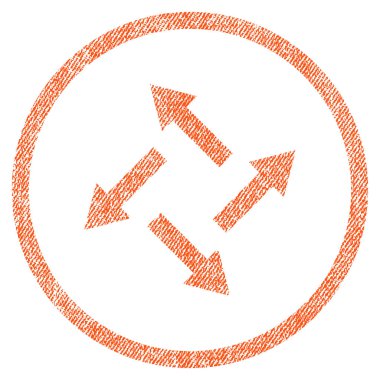 Santrifüj okları kumaş dokulu simgesi