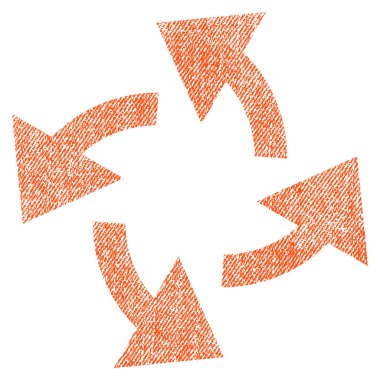 Santrifüj okları kumaş dokulu simgesi