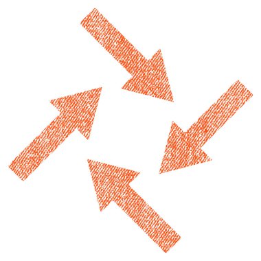 Merkezcil okları kumaş dokulu simgesi