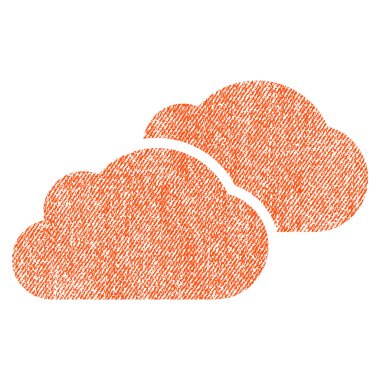 Bulutlar kumaş dokulu simgesi