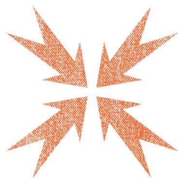 Sıkıştırma OK kumaş dokulu simgesi