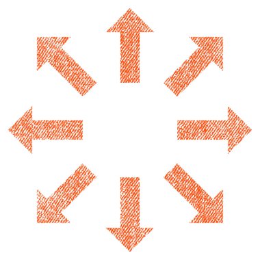 Oklar kumaş dokulu simgesi patlayabilir