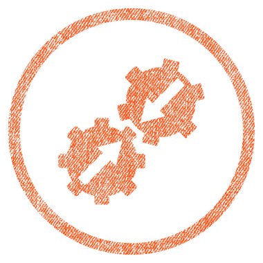 Dişli Tümleştirme kumaş dokulu simgesini