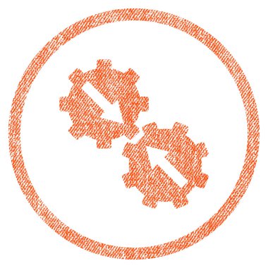 Dişli Tümleştirme kumaş dokulu simgesini