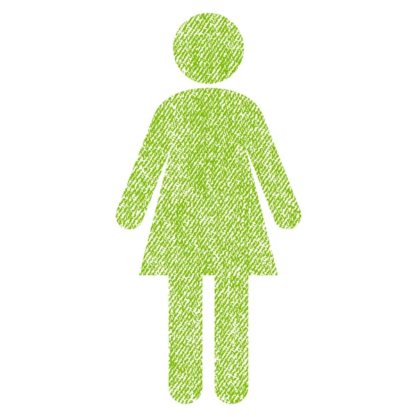 Icône texturée tissu femme — Image vectorielle