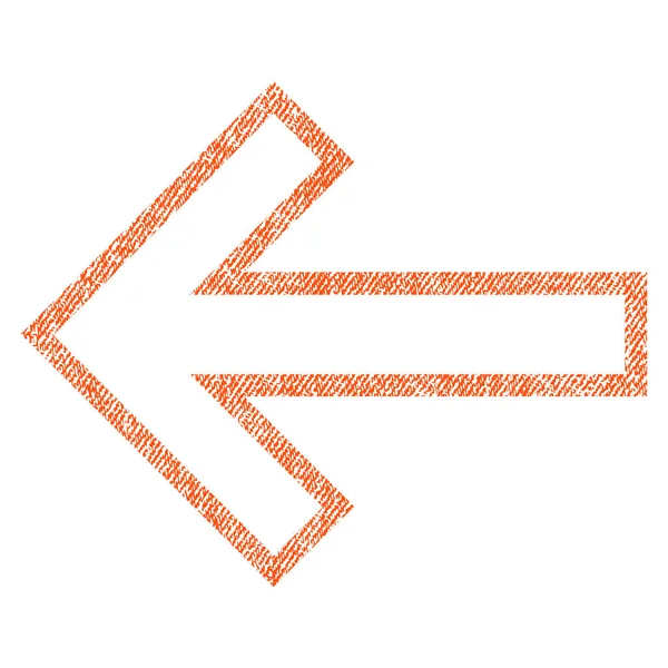 Ok sol kumaş dokulu simgesi