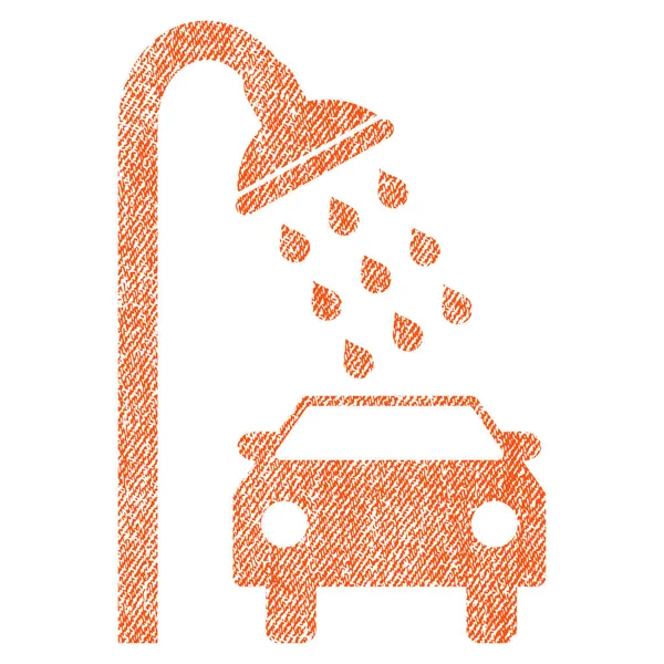Icono texturizado de tela de ducha de coche — Archivo Imágenes Vectoriales