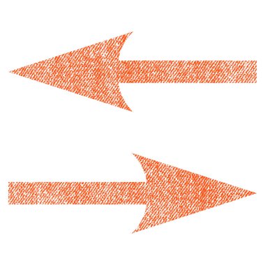 Simgesini yatay Exchange okları kumaş dokulu