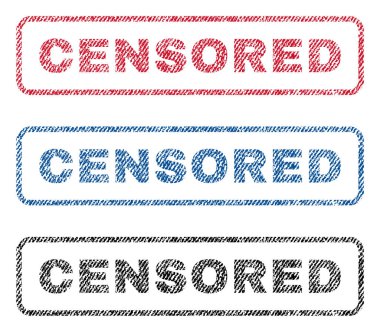 Sansürlü Tekstil pullar