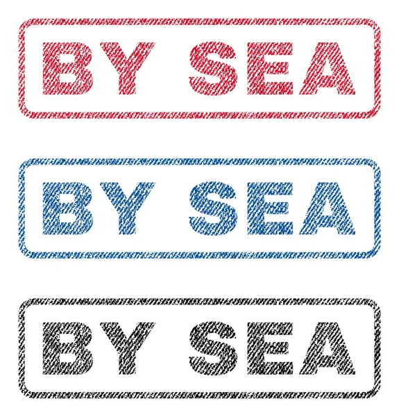 Deniz Tekstil pullar tarafından — Stok Vektör