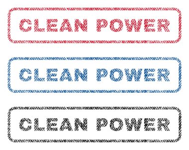 Güç Tekstil pullar temiz