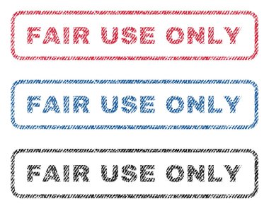 Adil kullanım tek Tekstil pullar