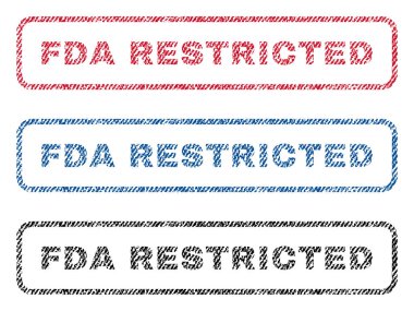 FDA sınırlı Tekstil pullar