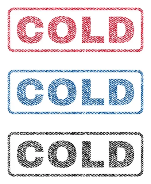 Soğuk Tekstil pullar — Stok Vektör