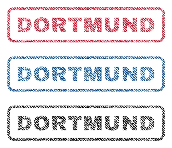 Dortmund textil frimärken — Stock vektor