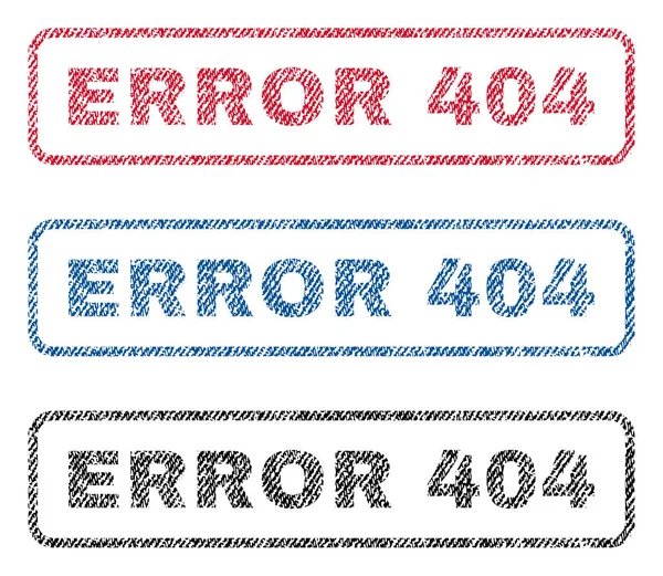Ошибка 404 Текстильные марки — стоковый вектор