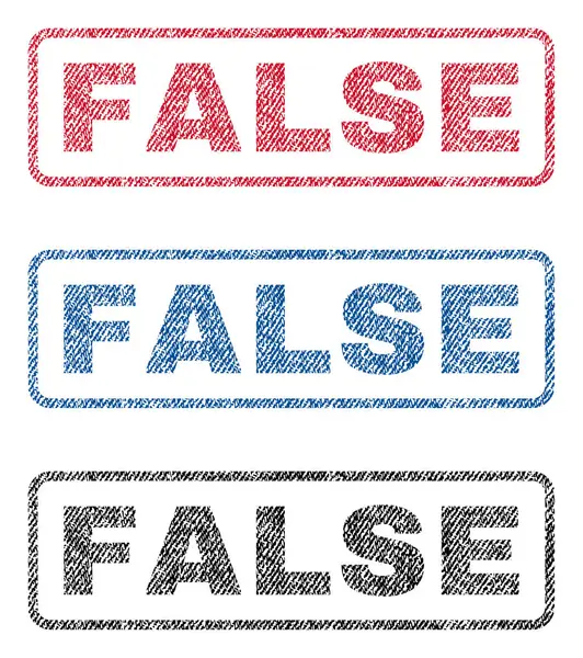 False 섬유 우표 — 스톡 벡터