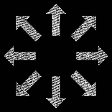 Oklar kumaş dokulu simgesi patlayabilir