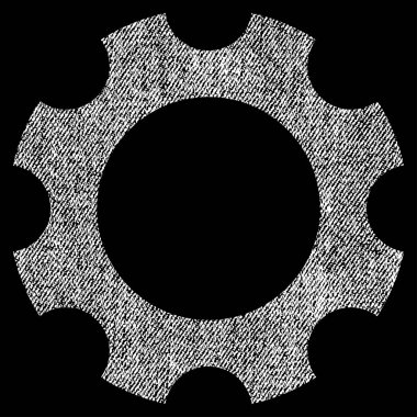 Dişli kumaş dokulu simgesini