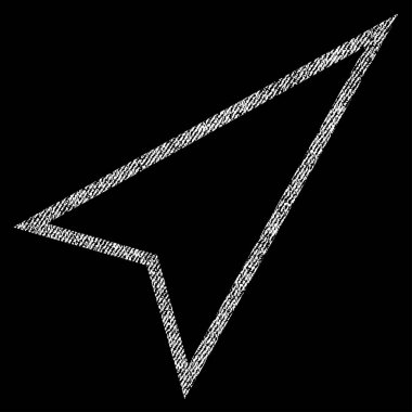 İşaretçiyi doğru yukarı kumaş dokulu simgesi