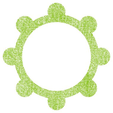 Dişli kumaş dokulu simgesini