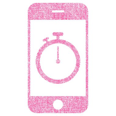 Kronometre Gadget kumaş dokulu simgesi