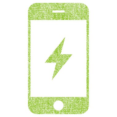 Smartphone elektrik kumaş dokulu simgesi