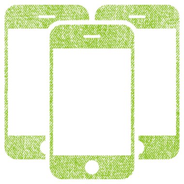 Akıllı telefonlar kumaş dokulu simgesi