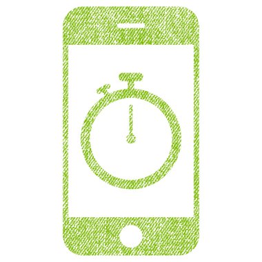 Kronometre Gadget kumaş dokulu simgesi