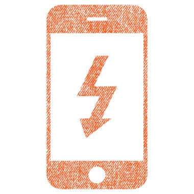 Elektrik Smartphone kumaş dokulu simgesi