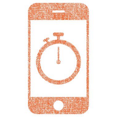 Kronometre Gadget kumaş dokulu simgesi